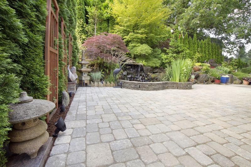 Patio with Decorative Borders